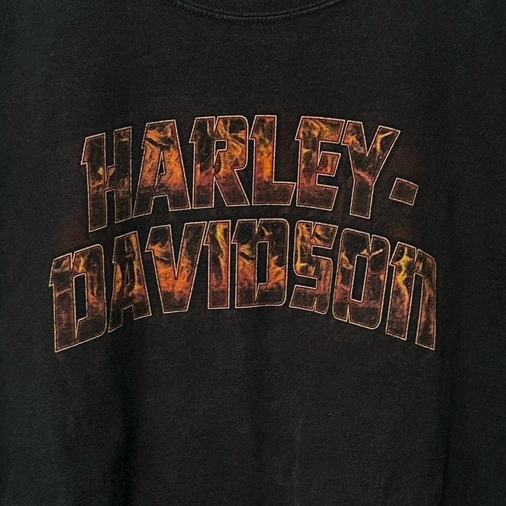 Vintage Harley Davidson Short Sleeve Crew Neck Graphic Tee Men 2 XLarge Biker - Picture 3 of 7